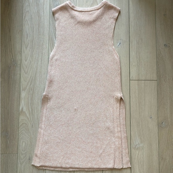 Aritzia Wilfred Cream & Orange Knit Sweater Vest with Slits - Picture 5 of 11